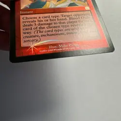 Blood Oath 1999 Mercadian Masques SHIFTED FOIL MISPRINT Red Instant MTG NM AZ4 - Image 2