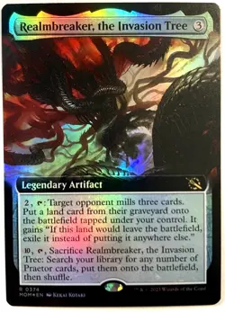 MTG Realmbreaker, the Invasion Tree *EXTENDED ART FOIL* March of the Machine 374 - Image 1