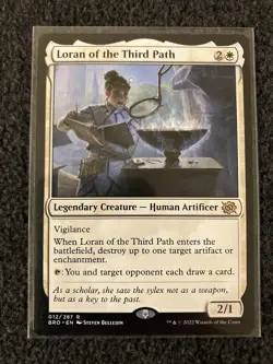 Magic The Gathering MTG - Loran of the Third Path - The Brothers' War - Image 1