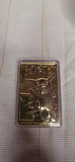 Pikachu 1999 Pokemon 23K Gold-Plated Burger King Nintendo Promo Trading Card - Image 2