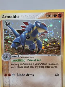 Pokemon TCG Armaldo EX Sandstorm 1/100 Holo Rare! WOTC Vintage 2003! - Image 2