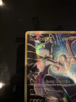 Pokemon TCG Evolutions Mewtwo-EX Holo Full Art Ultra Rare Card 103/108 - Image 5