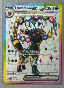 Pokemon Prismatic Evolutions Umbreon ex 176 SVP176 Figure Collection SIDE DENT - Image 1