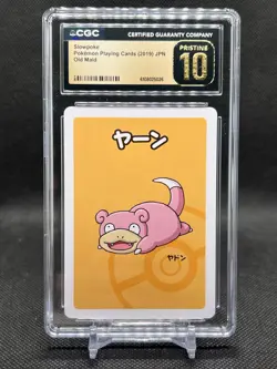 🔥CGC PRISTINE 10🔥SLOWPOKE POKEMON JAPANESE OLD MAID PLAYING CARDS - Image 1