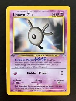 Pokemon 1st Edition Neo Discovery - Unknown K #58/64 Rare - SHIPS TODAY!! 🔥🔥 - Image 1