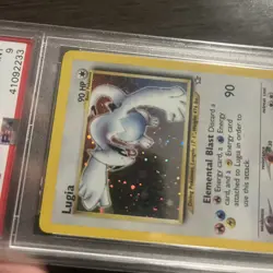 2000 Pokemon Neo Genesis Holo Lugia #9 PSA 9 MINT - Image 3