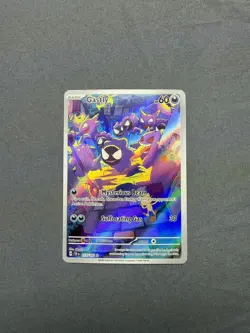 2024 POKEMON TEMPORAL FORCES HOLO ILLUSTRATION RARE GASTLY #177/162 Read! - Image 2