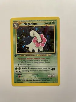1st Edition - Meganium - Holo Neo Genesis - 2000 - #10/111 - Pokemon Card - Image 1