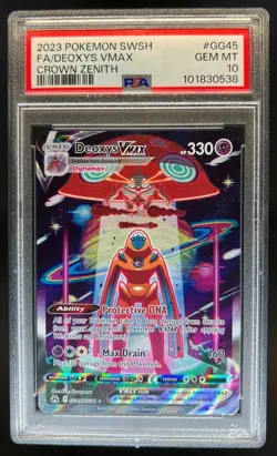 2023 Pokemon SWSH Deoxys VMAX Galarian Gallery Full Art #GG45/GG70 PSA 10 - Image 1