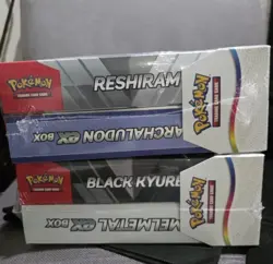 Pokemon Black Kyurem/Melmetal And Reshiram/Archaludon EX Collection Box Bundles - Image 1