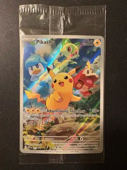SEALED! 2023 Pokemon Paldea Evolved ETB Pikachu SVP 027 BLACK STAR PROMO Card! - Image 1