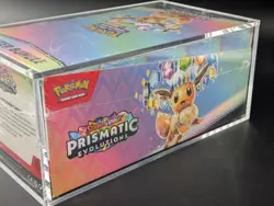 Pokemon SV8.5 Prismatic Evolutions Sealed Booster Bundle Display W/Acrylic Case - Image 4