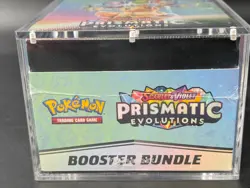 Pokemon SV8.5 Prismatic Evolutions Sealed Booster Bundle Display W/Acrylic Case - Image 5