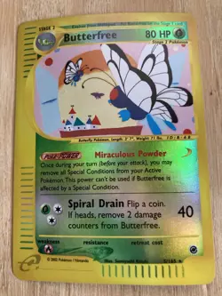 Pokemon Expedition Butterfree 5/165 Reverse Holo Rare NM - Image 1