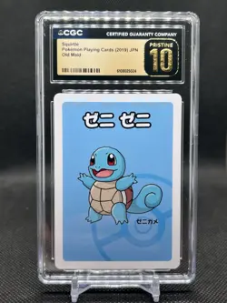 🔥CGC PRISTINE 10🔥 SQUIRTLE POKEMON PLAYING CARDS JAPANESE OLD MAID - Image 1