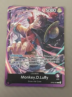 Monkey.D.Luffy (OP05-060) OP05-060 Starter Deck 18: PURPLE Monkey.D.Luffy Foil - Image 1