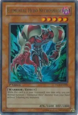 1x Elemental HERO Necroshade | YSDJ-EN000 | UR | 1st Ed | LP | YuGiOh - Image 1
