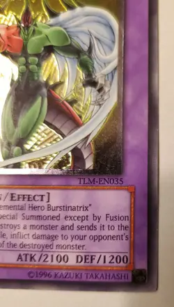 Elemental HERO Flame Wingman (UTR) TLM-EN035 The Lost Millennium 1st Edition - Image 4