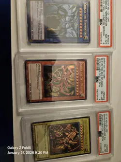Yu-gi-oh 2010 Egyptian God Cards Graded 8 - Image 1