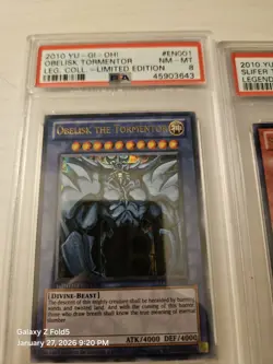 Yu-gi-oh 2010 Egyptian God Cards Graded 8 - Image 2