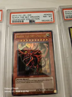 Yu-gi-oh 2010 Egyptian God Cards Graded 8 - Image 3