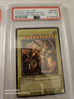Yu-gi-oh 2010 Egyptian God Cards Graded 8 - Image 4