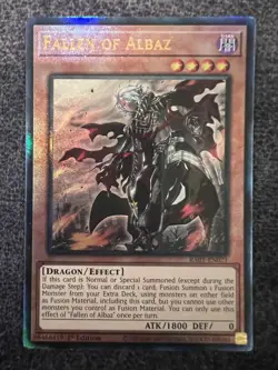 Yugioh Fallen of Albaz RA01-EN021 Ultimate Rare 1st Edition NM - Image 1