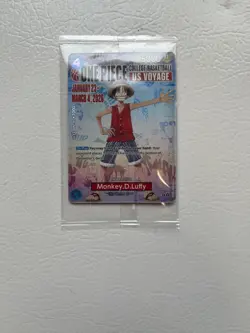 SEALED Gonzaga One Piece Monkey D. Luffy US Voyage College Basketball Promo Card - Image 1
