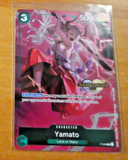 ONE PIECE ENGLISH CARD GAME HOLO CARTE CHAMPIONSHIP YAMATO P-008 EN JCC NEUF - Image 1