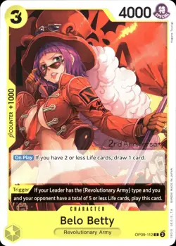 One Piece TCG • Belo Betty OP09-112 • 2nd Anniversary-Promo • ENG/NM - Image 1