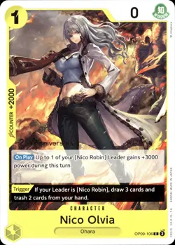 One Piece TCG • Nico Olivia OP09-106 • 2nd Anniversary-Promo • ENG/NM - Image 1