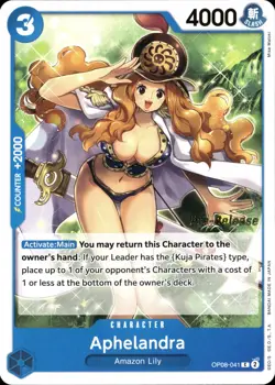 One Piece TCG • Alphelandra OP08-41 • Pre Release-Promo • ENG/NM - Image 1