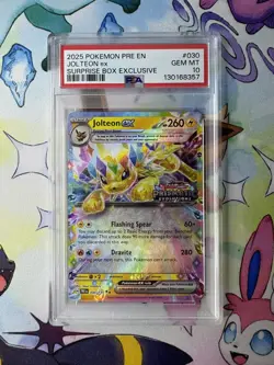 Pokemon PSA 10 Jolteon Ex Surprise Box Exclusive 030/131 Prismatic Evolutions - Image 1
