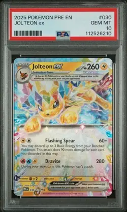 PSA 10 Jolteon ex - 030/131 - Prismatic Evolutions - Pokemon - Read Description - Image 1