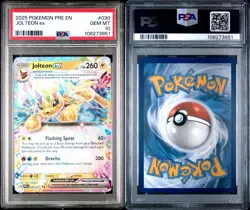 PSA 10 GEM MINT Jolteon ex 030/131 Pokemon Prismatic Evolutions - Image 3