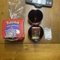 Pokemon POLIWHIRL 23K Gold Plated Trading Card 1999 With Ball & Box - Image 1