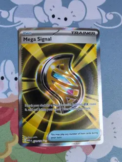Mega Signal 171/132 Trainer Card Mega Evolution Pokemon TCG NM - Image 1