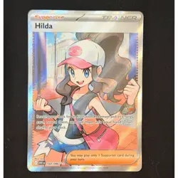 Pokemon TCG Card Hilda 164/086 White Flare Ultra Rare Full Art Trainer - NM - Image 2
