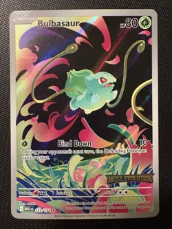 2025 Pokemon Mega Evolution Bulbasaur 133/132 STAMPED BOOSTER PROMO CARD! HOT! - Image 1