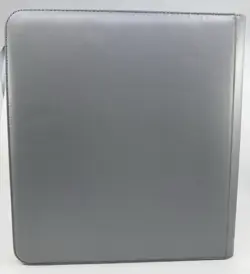 ULTRA PRO Vivid 12 Pocket Zippered Binder Holds 480 Cards - GRAY - Image 2