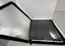 ULTRA PRO Vivid 12 Pocket Zippered Binder Holds 480 Cards - GRAY - Image 4