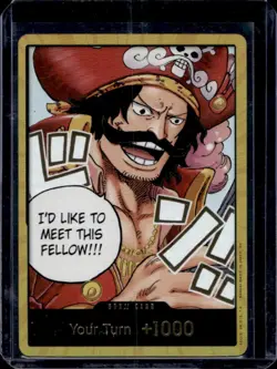 2025 One Piece Carrying On His Will Don!! Card Alternate Art Gold - Image 1