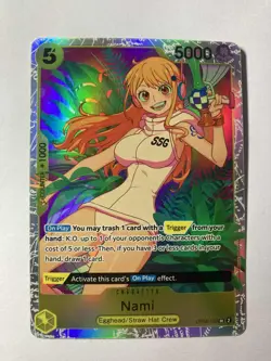 Nami SR OP08-106 English One Piece Card Game Two Legends NM - Image 1
