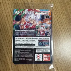 RARE One Piece Monkey D. Luffy US Voyage College Basketball Promo Card SEALED - Image 2