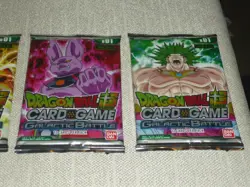 DRAGON BALL SUPER CARD GAME GALACTIC BATTLE SEALED BOOSTER PACKS ART SET 4 PACKS - Image 3