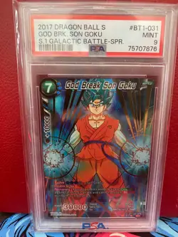 God Break Son Goku PSA 9 BT1-031 SPR Dragon Ball Super Card Game DBS - Image 1