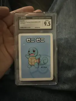 CGC 9.5 Japanese Squirtle Limited Edition Babanuki Old Maid Card Pokemon 2019 - Image 1