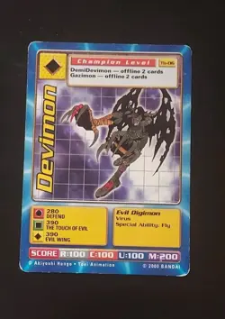 Devimon Tb-06 | Digimon Digi-Battle Taco Bell Promo Card LP-NM | Bandai 2000 - Image 4