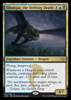1x Silumgar, the Drifting Death - Foil Moderate Play, English Fate Reforged MTG - Image 1