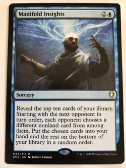 MTG Commander Anthology Volume II Manifold Insights 044/312 NM Rare - Image 1